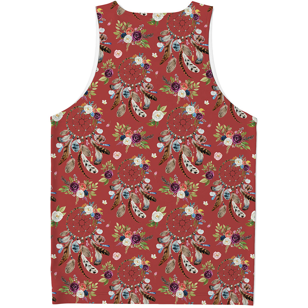 Vintage Dream Catcher Pattern Print Men's Tank Top
