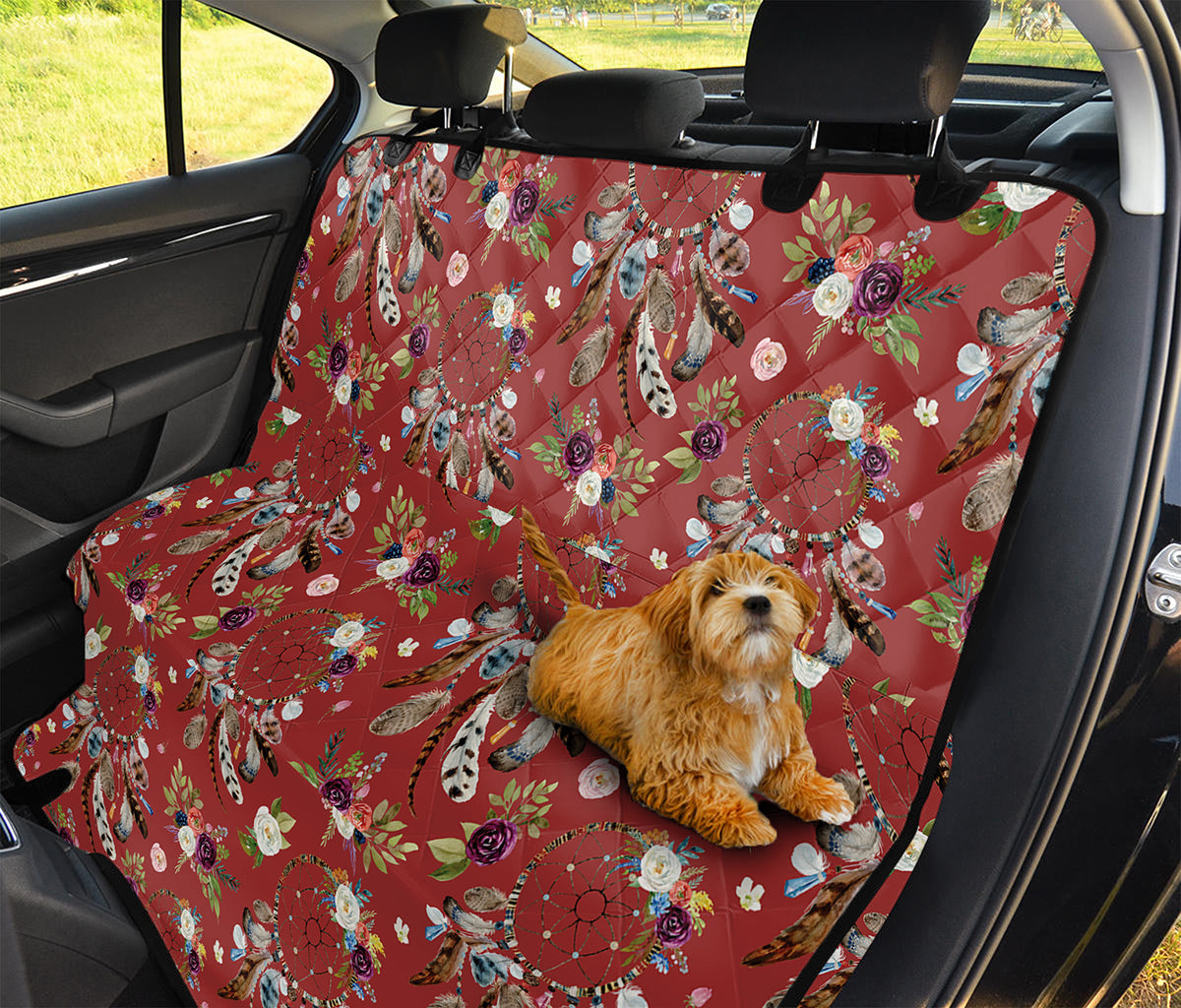 Vintage Dream Catcher Pattern Print Pet Car Back Seat Cover