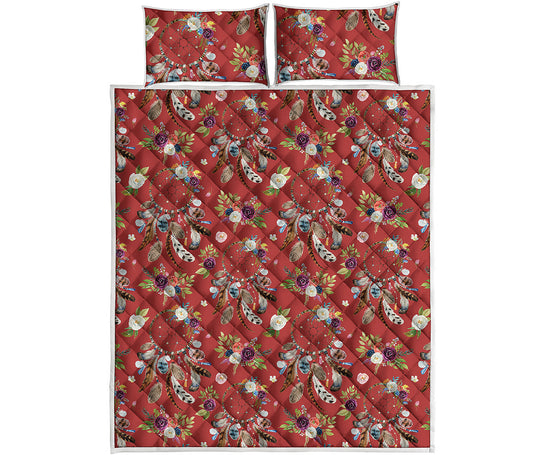 Vintage Dream Catcher Pattern Print Quilt Bed Set