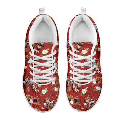 Vintage Dream Catcher Pattern Print White Sneakers