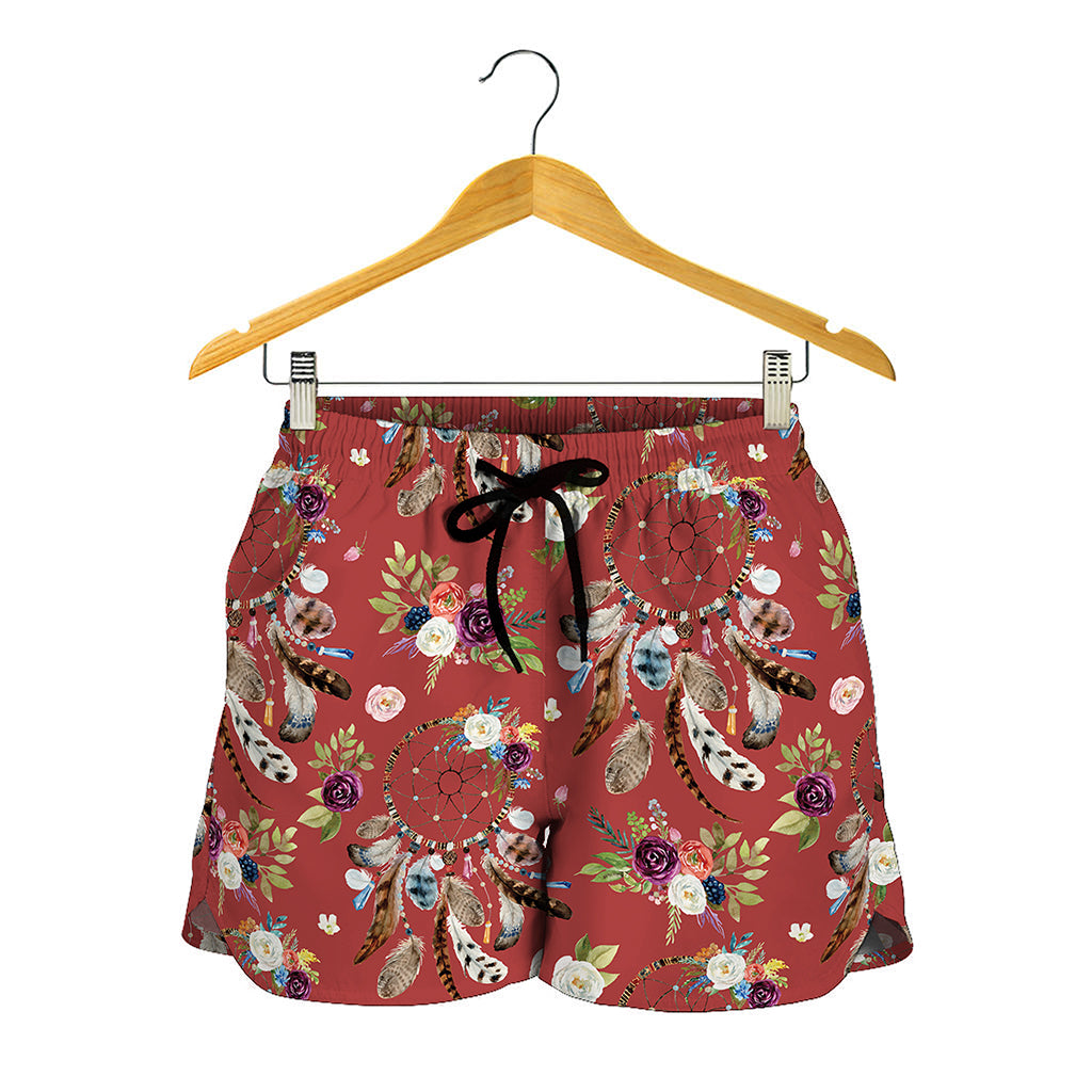 Vintage Dream Catcher Pattern Print Women's Shorts
