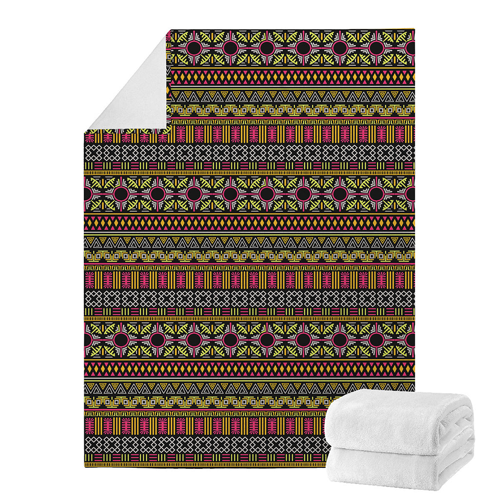 Vintage Ethnic Pattern Print Blanket
