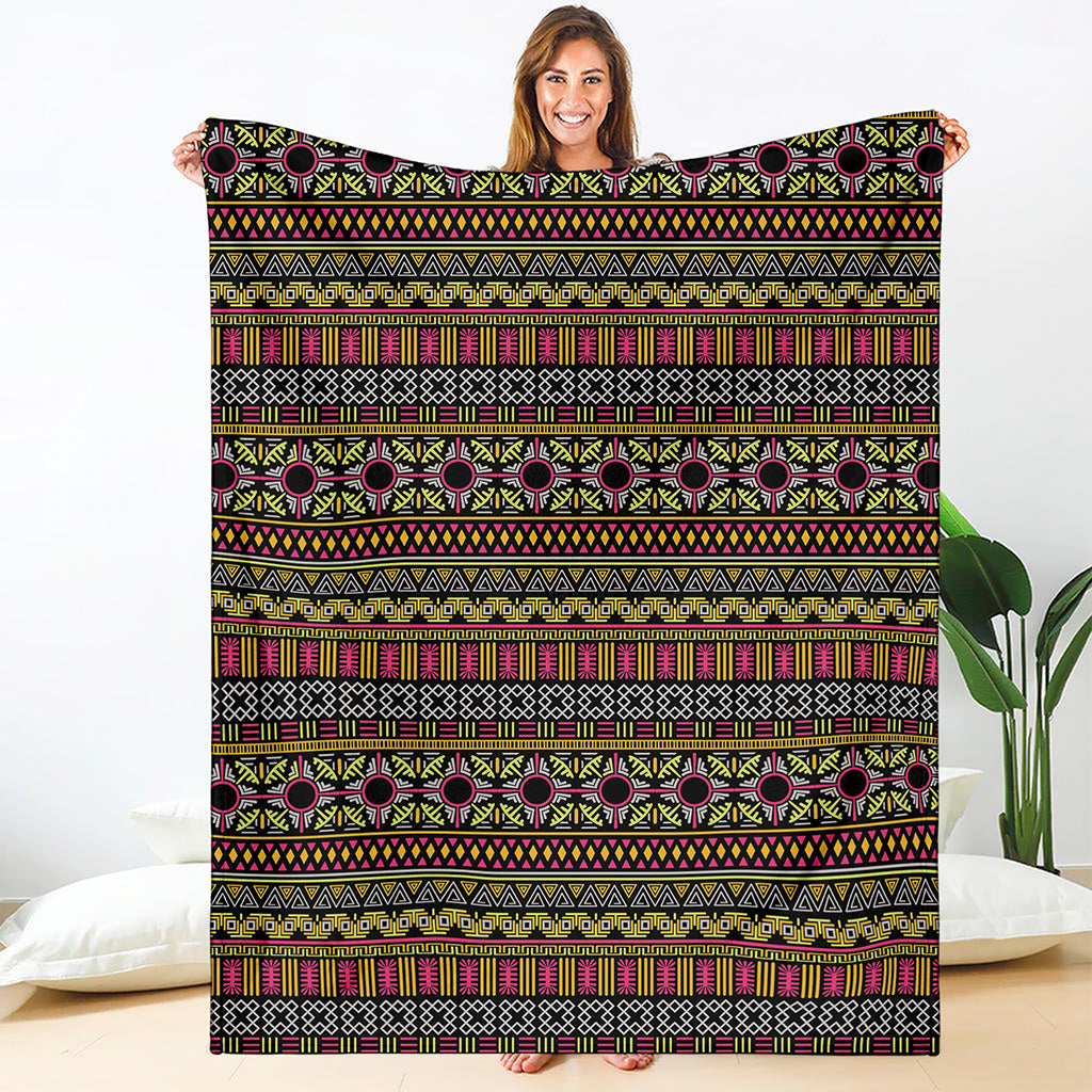 Vintage Ethnic Pattern Print Blanket