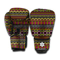 Vintage Ethnic Pattern Print Boxing Gloves