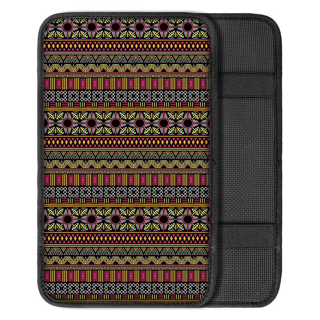 Vintage Ethnic Pattern Print Car Center Console Cover