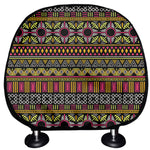 Vintage Ethnic Pattern Print Car Headrest Covers