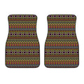 Vintage Ethnic Pattern Print Front Car Floor Mats