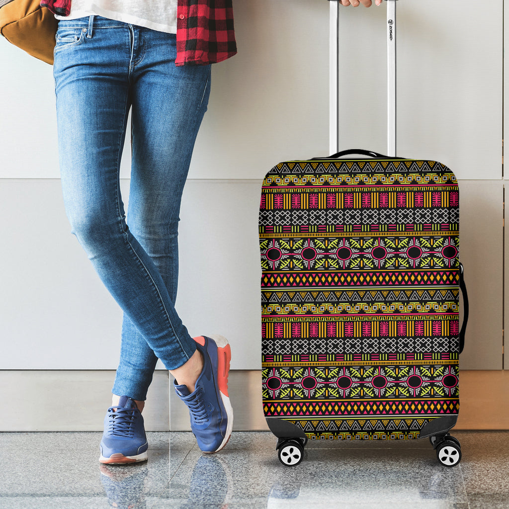 Vintage Ethnic Pattern Print Luggage Cover