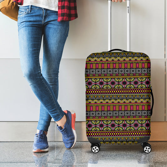 Vintage Ethnic Pattern Print Luggage Cover