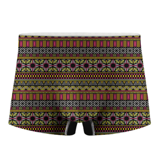 Vintage Ethnic Pattern Print Men's Boxer Briefs