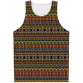 Vintage Ethnic Pattern Print Men's Tank Top