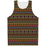 Vintage Ethnic Pattern Print Men's Tank Top