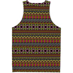 Vintage Ethnic Pattern Print Men's Tank Top