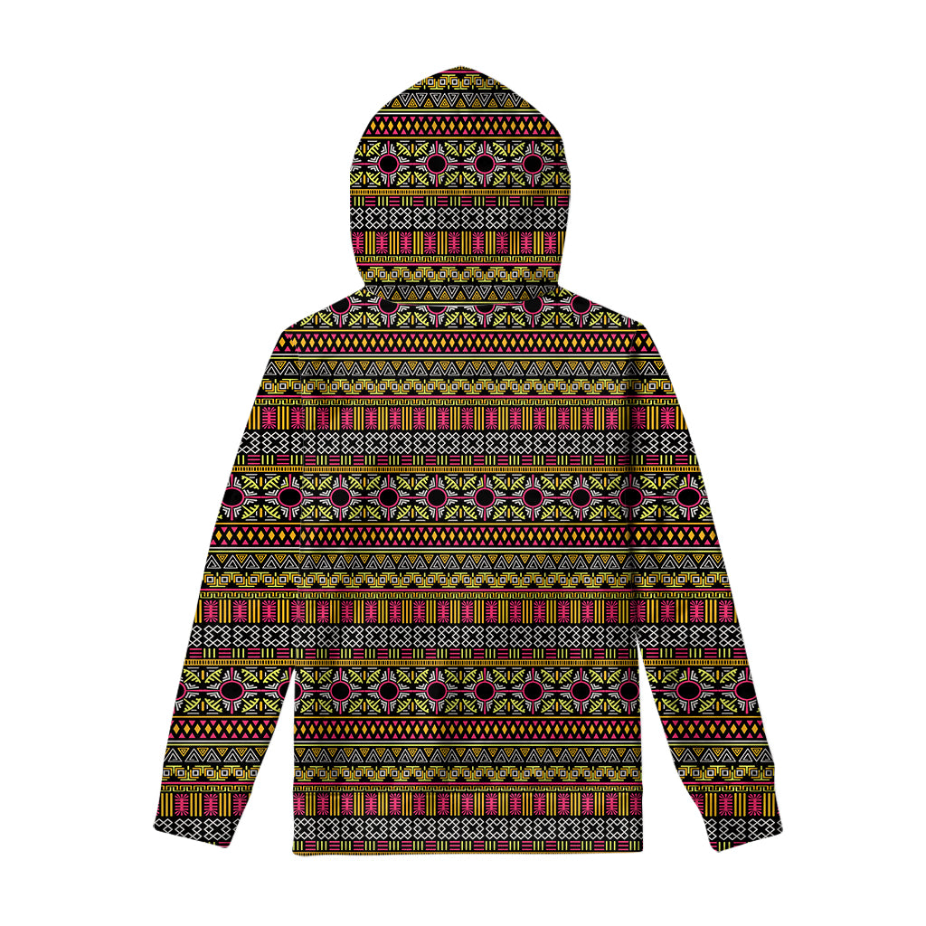 Vintage Ethnic Pattern Print Pullover Hoodie