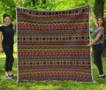 Vintage Ethnic Pattern Print Quilt