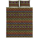 Vintage Ethnic Pattern Print Quilt Bed Set
