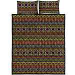 Vintage Ethnic Pattern Print Quilt Bed Set