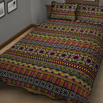 Vintage Ethnic Pattern Print Quilt Bed Set