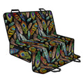 Vintage Feather Pattern Print Pet Car Back Seat Cover