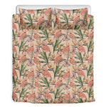 Vintage Flamingo Pattern Print Duvet Cover Bedding Set