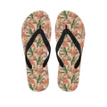 Vintage Flamingo Pattern Print Flip Flops