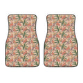 Vintage Flamingo Pattern Print Front Car Floor Mats