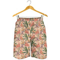 Vintage Flamingo Pattern Print Men's Shorts