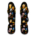 Vintage Floral Flower Pattern Print Muay Thai Shin Guards