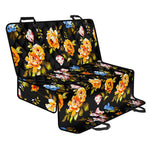 Vintage Floral Flower Pattern Print Pet Car Back Seat Cover