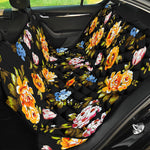 Vintage Floral Flower Pattern Print Pet Car Back Seat Cover