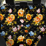 Vintage Floral Flower Pattern Print Pet Car Back Seat Cover