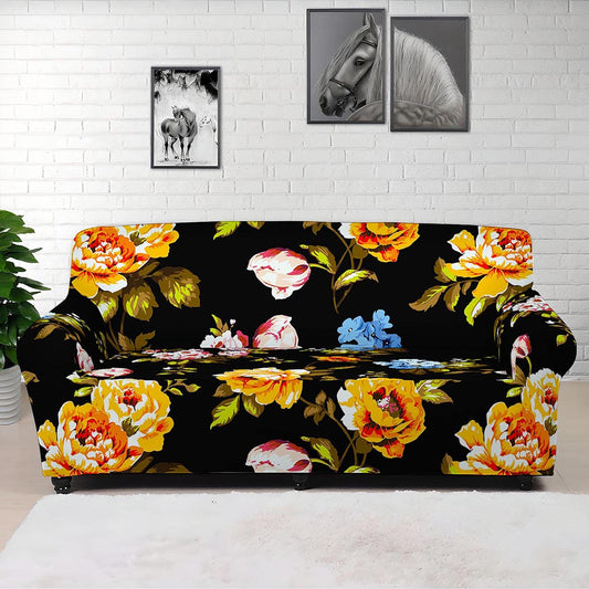 Vintage Floral Flower Pattern Print Sofa Cover