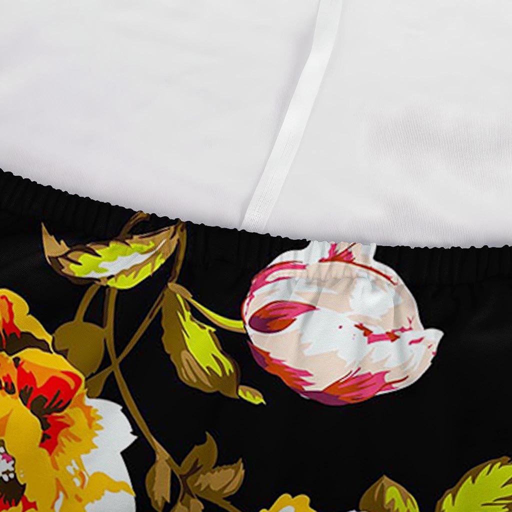 Vintage Floral Flower Pattern Print Sofa Cover