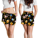 Vintage Floral Flower Pattern Print Women's Shorts