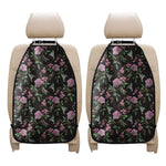Vintage Floral Hummingbird Print Car Seat Organizers