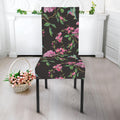 Vintage Floral Hummingbird Print Dining Chair Slipcover