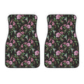 Vintage Floral Hummingbird Print Front Car Floor Mats
