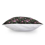 Vintage Floral Hummingbird Print Pillow Cover