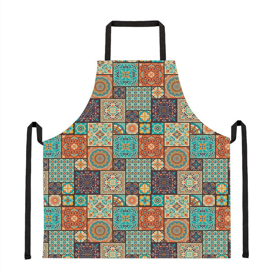 Vintage Floral Patchwork Pattern Print Apron