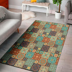 Vintage Floral Patchwork Pattern Print Area Rug