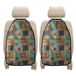 Vintage Floral Patchwork Pattern Print Car Seat Organizers