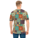 Vintage Floral Patchwork Pattern Print Men's T-Shirt