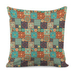 Vintage Floral Patchwork Pattern Print Pillow Cover