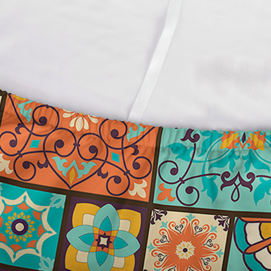 Vintage Floral Patchwork Pattern Print Sofa Cover