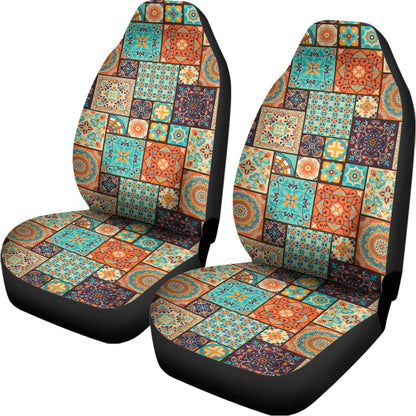 Vintage Floral Patchwork Pattern Print Universal Fit Car Seat Covers