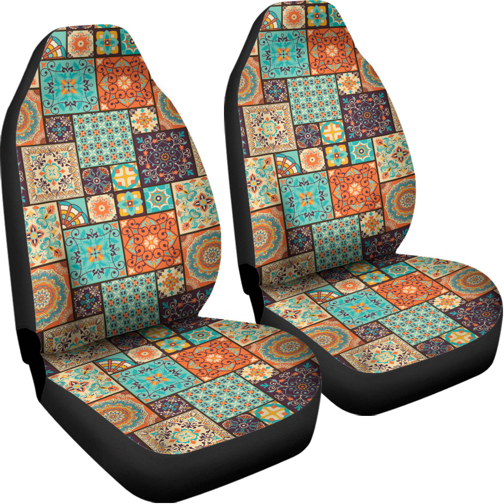Vintage Floral Patchwork Pattern Print Universal Fit Car Seat Covers