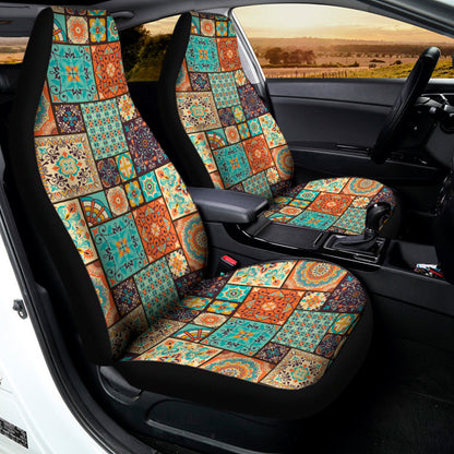 Vintage Floral Patchwork Pattern Print Universal Fit Car Seat Covers
