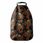 Vintage Floral Skull Pattern Print Car Seat Organizers