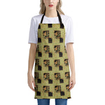 Vintage Flower Patchwork Pattern Print Apron