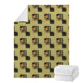 Vintage Flower Patchwork Pattern Print Blanket